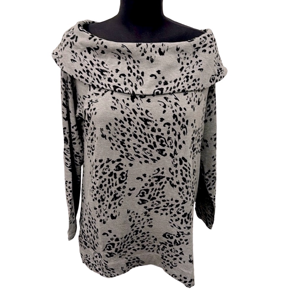 Chico’s Zenergy Animal Print Tunic 10 Petite